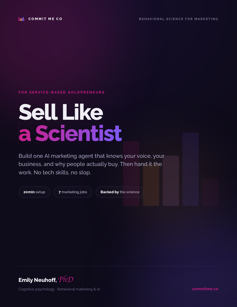 Sell Like a Scientist — Commit Me Co